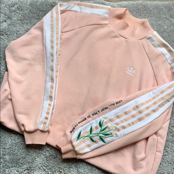 adidas Sweaters - Adidas Love-set Embroidered Jumper